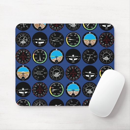 Flight Instruments Mousepad (Mit Mouse)