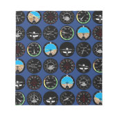 Flight Instruments Notizblock (Vorderseite)