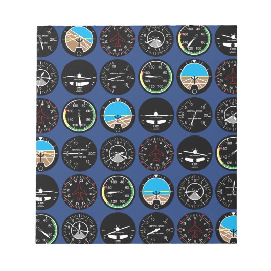 Flight Instruments Notizblock (Vorderseite)