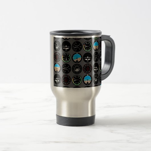 Flight Instruments Reisebecher (VorderseiteRechts)