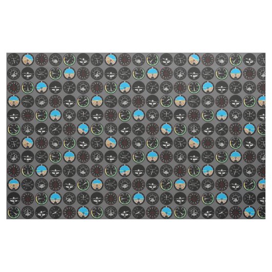 Flight Instruments Stoff (Fat Quarter (45,7 x 55,9 cm))