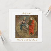 Flight into Egypt Christian Christmas Greeting Karte (Vorderseite/Rückseite Beispiel)