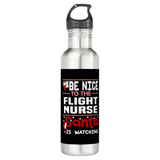 Flight Nurse Edelstahlflasche (Vorderseite)