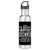 Flight Nurse Edelstahlflasche (Vorderseite)