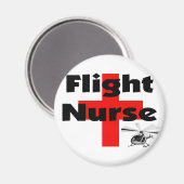 "Flight Nurse" Einzigartige Geschenkideen Magnet (Vorderseite/Rückseite)
