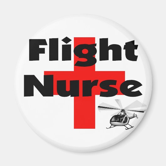 "Flight Nurse" Einzigartige Geschenkideen Magnet (Vorne)