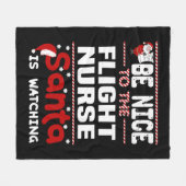 Flight Nurse Fleecedecke (Vorderseite (Horizontal))