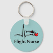 Flight Nurse QRS & Helicopter Design Schlüsselanhänger (Vorderseite)