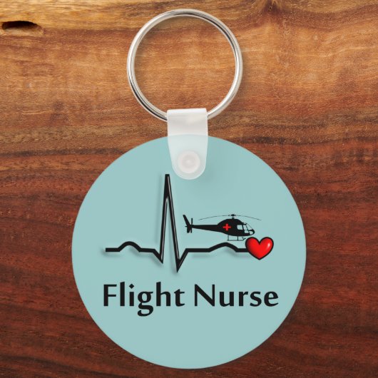 Flight Nurse QRS & Helicopter Design Schlüsselanhänger (Vorderseite)