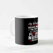 Flight Nurse Wizardry Degree Practitioner Pflege Kaffeetasse (Vorderseite Links)