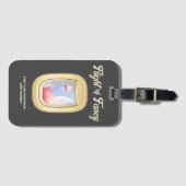 Flight of Fancy-Pigs Flying Past Airplane Window Gepäckanhänger (Vorderseite (Horizontal))