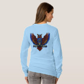 "Flight of Freedom: Birds Design Print T - Shirt" T-Shirt (Schwarz voll)