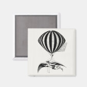 Flight of Imagination: Vintager Aerialist Magnet (Vorderseite/Rückseite)