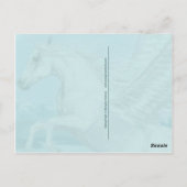 Flight Pegasus Pferdefantasy Postkarte (Rückseite)