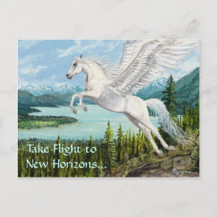 Flight Pegasus Pferdefantasy Postkarte