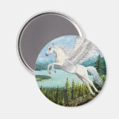 Flight Pegasus Pferdemagneten Magnet (Vorderseite/Rückseite)