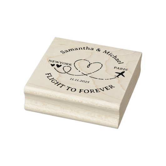 Flight Plane Travel Sport nature Wedding Gummistempel (Stempel)