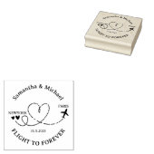 Flight Plane Travel Sport nature Wedding Gummistempel (Stempel)