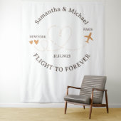 Flight Plane Travelling backdrop Wedding Wandteppich (Beispiel)