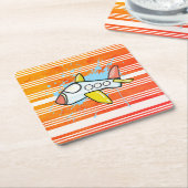 Flight Rechteckiger Pappuntersetzer (angewinkelt)