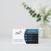Flight Rental | Flugtaxi Visitenkarte (Stehend Vorderseite)