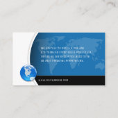 Flight Rental | Flugtaxi Visitenkarte (Rückseite)