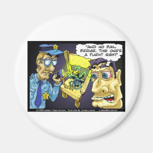 Flight Risk Funny Bird Cartoon Geschenke & T-Shirt Magnet