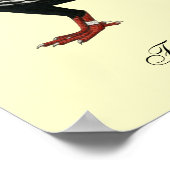 Flight Teager-Taube Poster (Ecke)