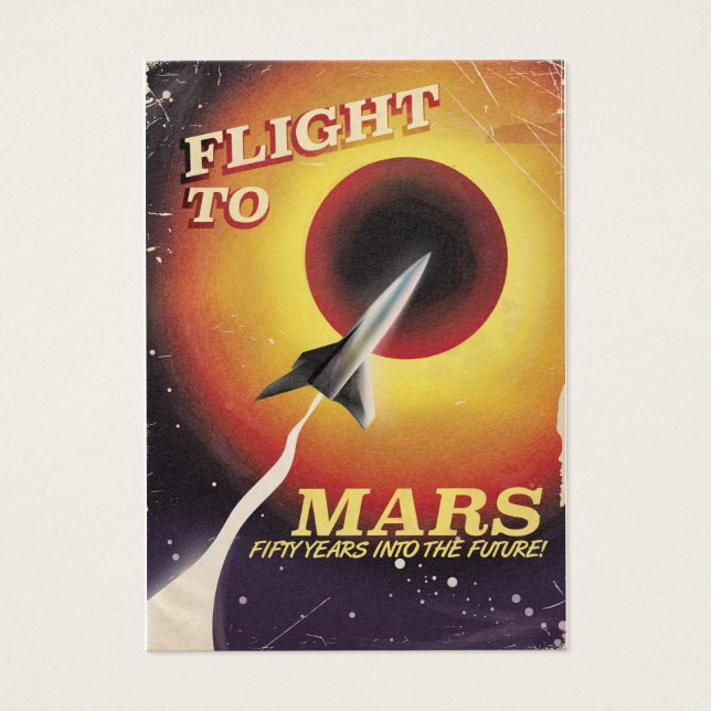 Flight To Mars! Vintages Science-Fiction-Poster (Vorderseite)