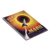Flight To Mars! Vintages Science-Fiction-Poster Notizblock (Rechte Seite)
