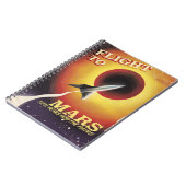 Flight To Mars! Vintages Science-Fiction-Poster Notizblock (Linke Seite)
