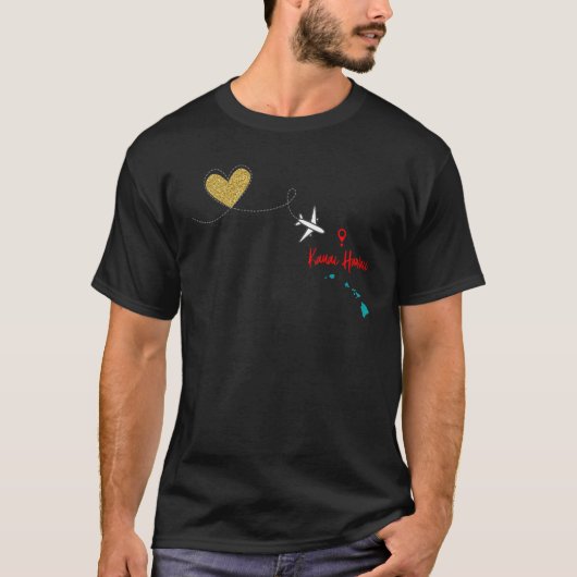 Flight Travel Kauai Hawaii Matching Family Friends T-Shirt (Vorderseite)