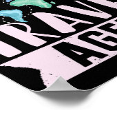 Flight Vacacation Trip Fabolous Travel Agent Poster (Ecke)