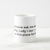 Flight zerteilt attendants mug, Stewardess Kaffeetasse (Mittel)