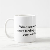 Flight zerteilt attendants mug, Stewardess Kaffeetasse (Links)