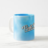 FlightBites-Tasse Zweifarbige Tasse (Vorderseite Links)