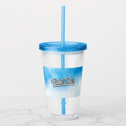 FlightBites Tumbler Acryltrinkbecher (Vorderseite)