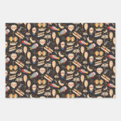 Flightsof Fancy Wrapping Paper Flat Sheet Set 3 Geschenkpapier Set (Vorderseite)