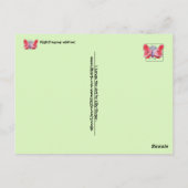 Flightthearischer Wünsche ich Larvae You Postcard Postkarte (Rückseite)