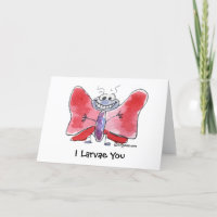 Flightthearischer Wünsche ich Larve You FoldedCard