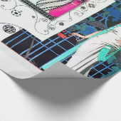 FLIGHTVORD / NIGHT ROSE ART DECO SCHÖNHEIT FASHION GESCHENKPAPIER (Ecke)