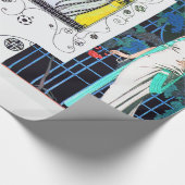 FLIGHTVORD / NIGHT ROSE ART DECO SCHÖNHEIT FASHION GESCHENKPAPIER (Ecke)