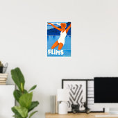 Flims Switzerland Vintage Poster (Heimbüro)