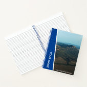 Flinders Ranges, Australien, Luftlandschaft blau Notizblock (Innenseite)