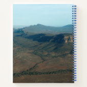 Flinders Ranges, Australien, Luftlandschaft blau Notizblock (Rückseite)