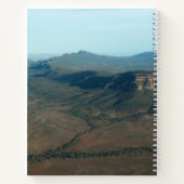 Flinders Ranges, Australien, Luftlandschaft rosa Notizblock (Rückseite)