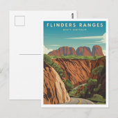 Flinders Ranges South Australia Vintag Postkarte (Vorne/Hinten)