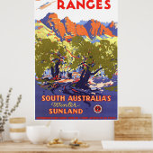 Flinders Ranges Vintage Travel Poster (Küche)