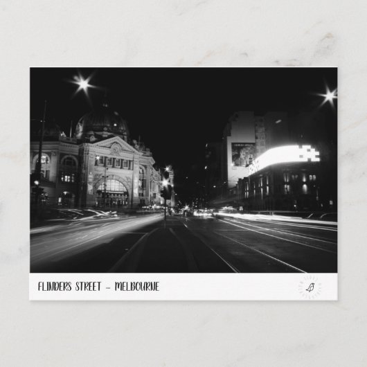 Flinders St. - Melbourne Postkarte (Vorderseite)