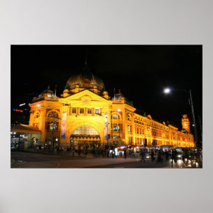 Flinders-Station Melbourne Australien - Plakat